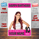 ARIANNA GRANDE BM Personalised Music Style Kids Adult FUNNY Birthday Card