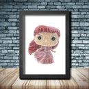 Personalised Ariel Word Art Poster Print - Inspired By Pop Figures