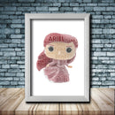 Personalised Ariel Word Art Poster Print - Inspired By Pop Figures