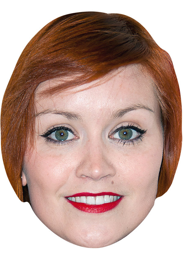 ARIELLE FREE JB - TV Star Fancy Dress Cardboard Celebrity Party Face Mask