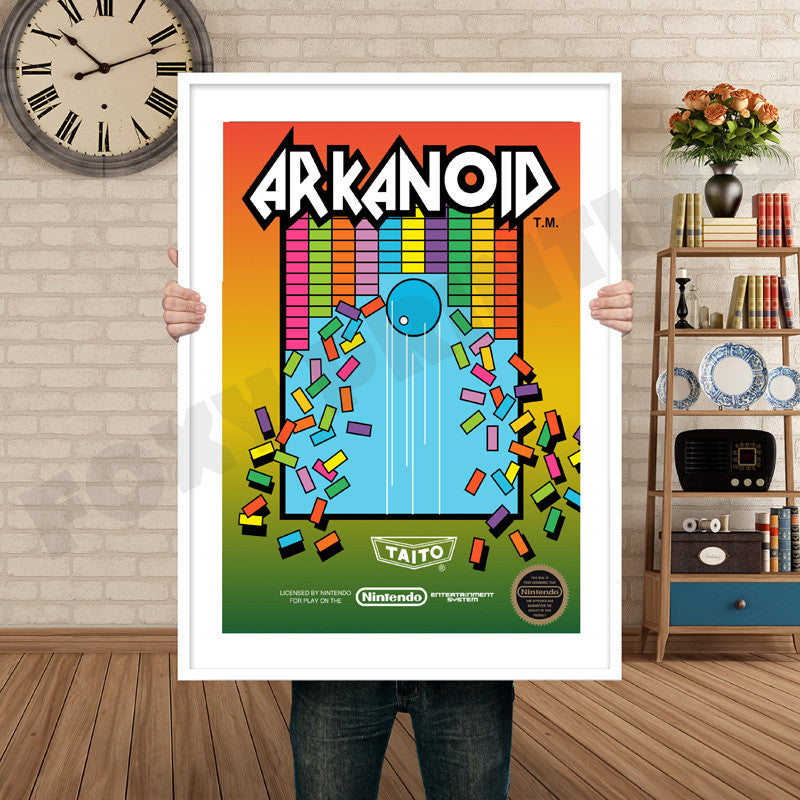 ARKNOID Retro GAME INSPIRED THEME Nintendo NES Gaming A4 A3 A2 Or A1 Poster Art 38