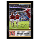 ARSENAL SQUAD 2 Limited Edition Football Player Signed Print - Football
