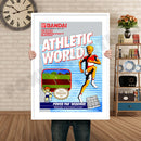 ATHLETIC WORLD Retro GAME INSPIRED THEME Nintendo NES Gaming A4 A3 A2 Or A1 Poster Art 41
