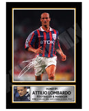 ATTILIO LOMBARDO Limited Edition Football Player Signed Print - Football