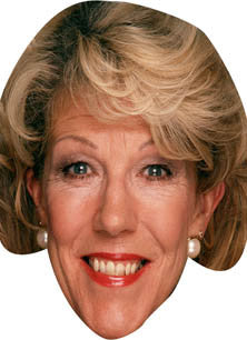 AUDREY ROBERTS TV STAR Celebrity Face Mask Fancy Dress Cardboard Costume Mask