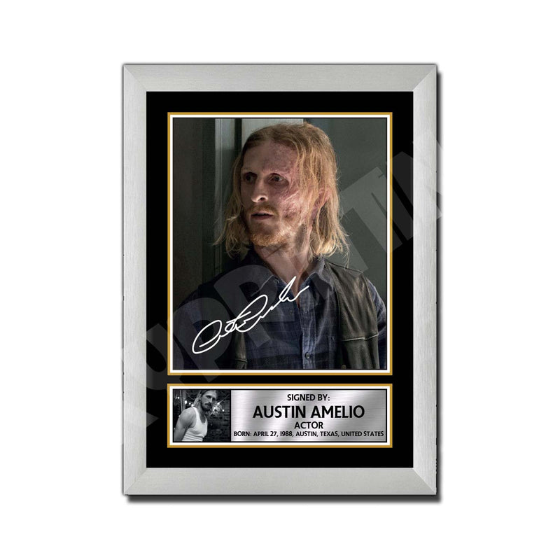 AUSTIN AMELIO Limited Edition Walking Dead Signed Print