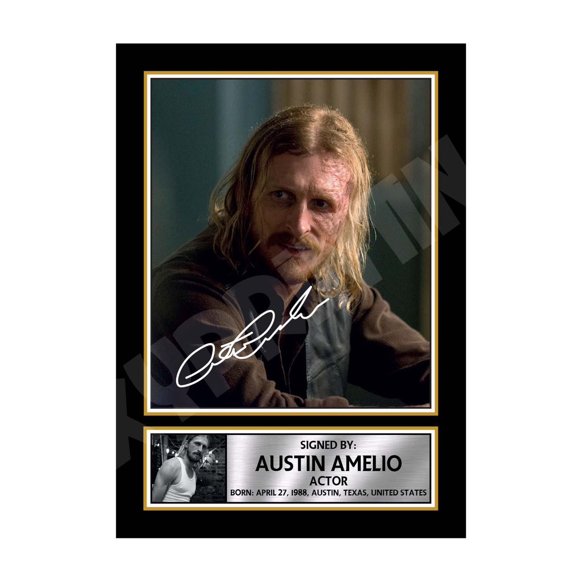 AUSTIN AMELIO 2 Walking Dead Printed Signature Print – Austin Amelio 2 Walking Dead Printed Signature Print – A1 Print Only