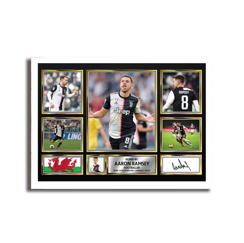 Aaron Ramsey MC1551 Autographed Football Poster