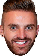 Aaron Chalmers TV STARS 2018 Celebrity Face Mask Fancy Dress Cardboard Costume Mask