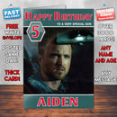 Aaron Paul In The Path Theme Style Personalised Kids Inspired Movie Birthday Card (SA)