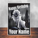 Absol Pokemon Go THEME INSPIRED Kids Adult Personalised Birthday Card Birthday Card