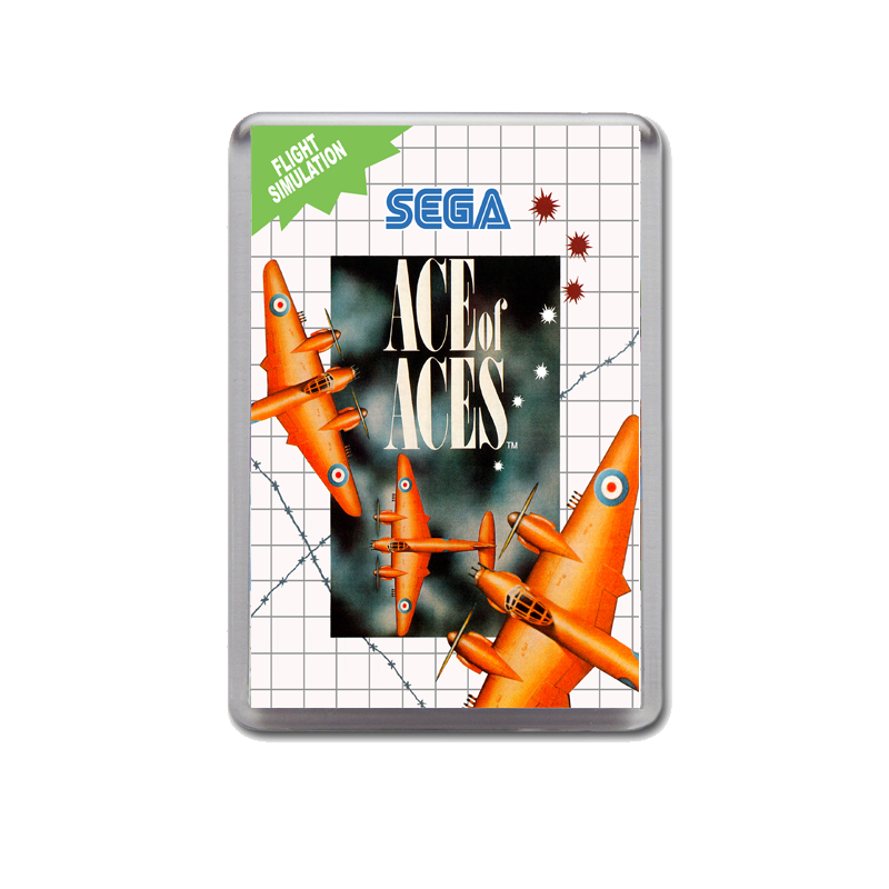 Ace Of Aces Eu Sega Master System Game Inspired Fridge Magnet