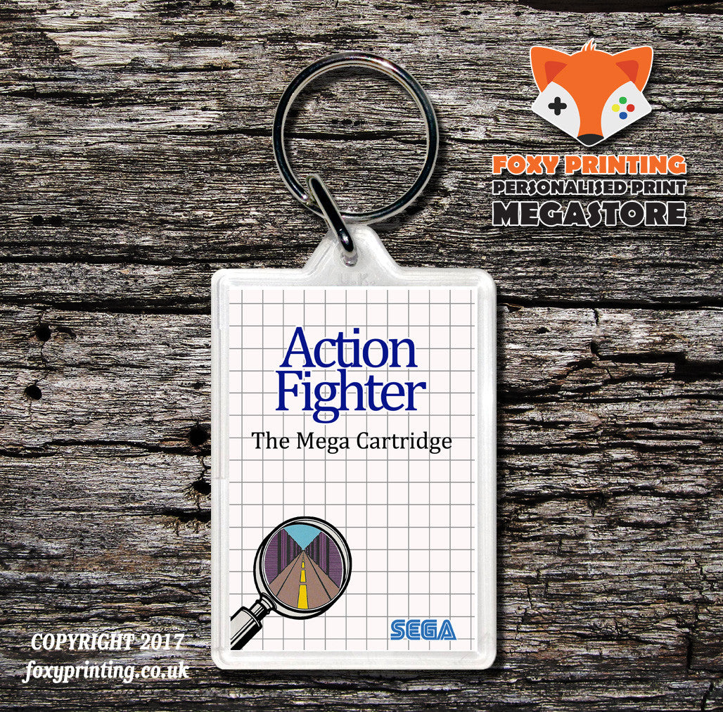 Action Fighter - Sega Master System Keyring