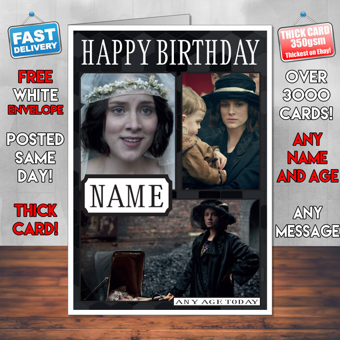 Ada Shelby Personalised Peaky Blinders INSPIRED Birthday Card New 2017