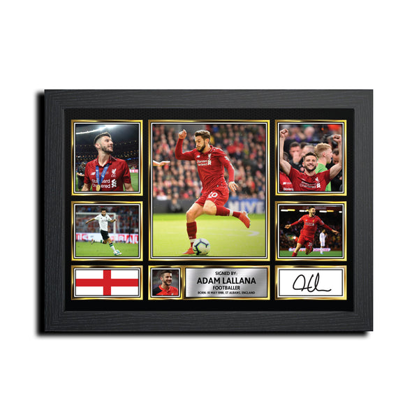 Adam Lallana MC1552 Printed Signature Football Poster