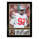 Adolphus Washington 2 Limited Edition Football Signed Print - American Footballer