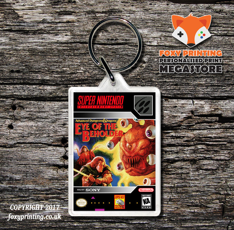 Advanced Dungeons And Dragons Eye Of The Beholder (1) Game Inspired Retro Gaming Keyring