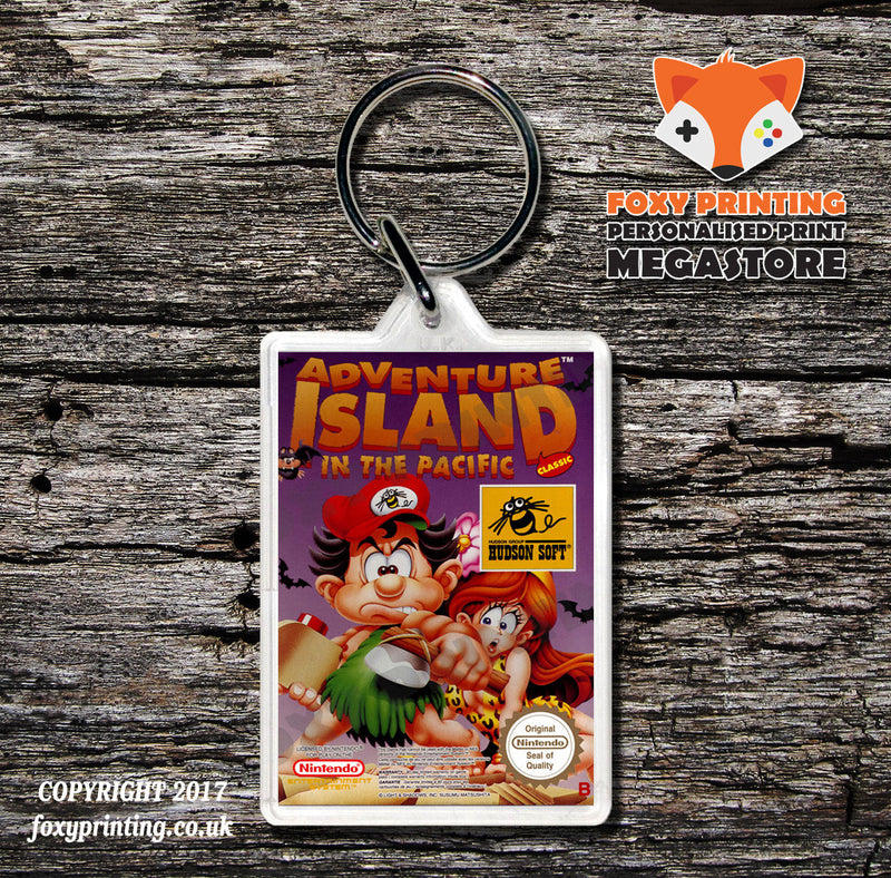 ADVENTURE ISLAND 3 NES Gaming Keyring