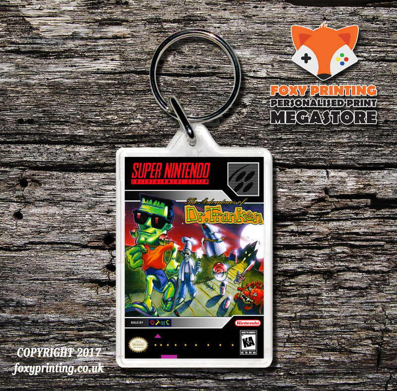 Adventures Of Dr Franken Game Inspired Retro Gaming Keyring