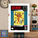 Adventures Of Rocky And Bullwinkle And Friends Super Nintendo GAME INSPIRED THEME Retro Gaming Poster A4 A3 A2 Or A1