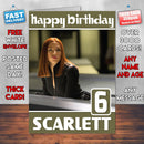 Agent Natasha Romanoff Theme Style Personalised Kids Inspired Movie Birthday Card (SA)