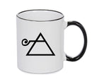 Air Black Handle Alchemy Mug GOTHIC GOTH HORROR STARS HORROSCOPE BLACK MAGIC MUG