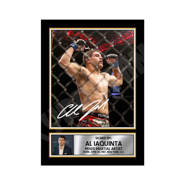 Al Iaquinta MMA Wrestler Printed Signature Print – MMA Wrestling