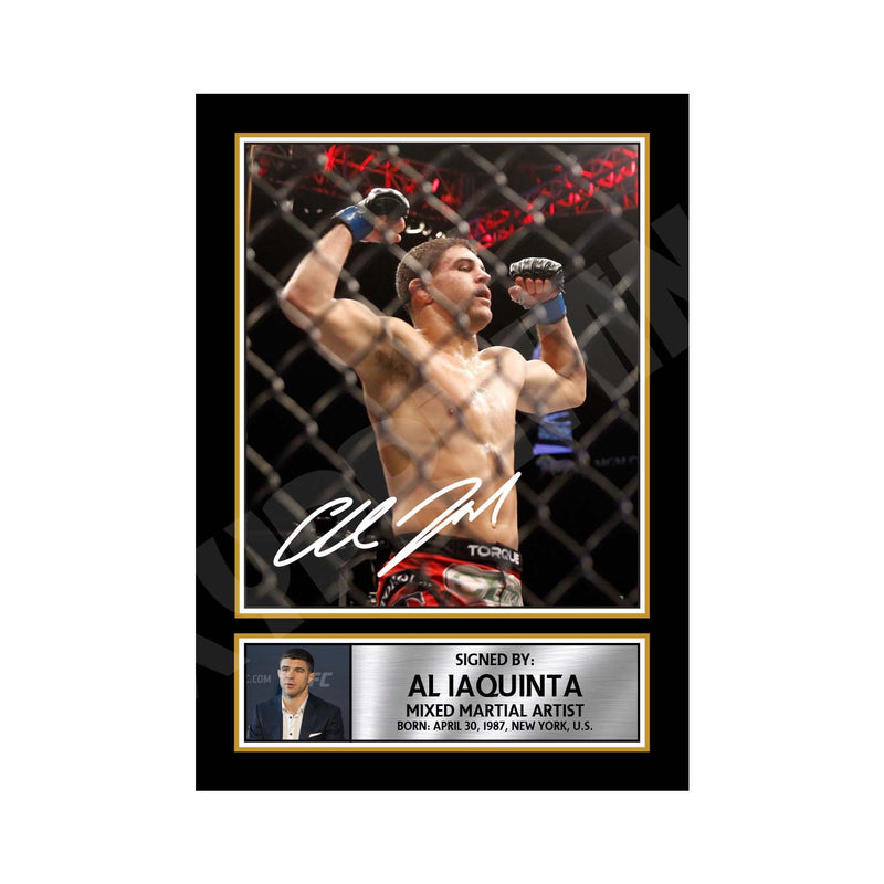 Al Iaquinta Limited Edition MMA Wrestler Signed Print - MMA Wrestling