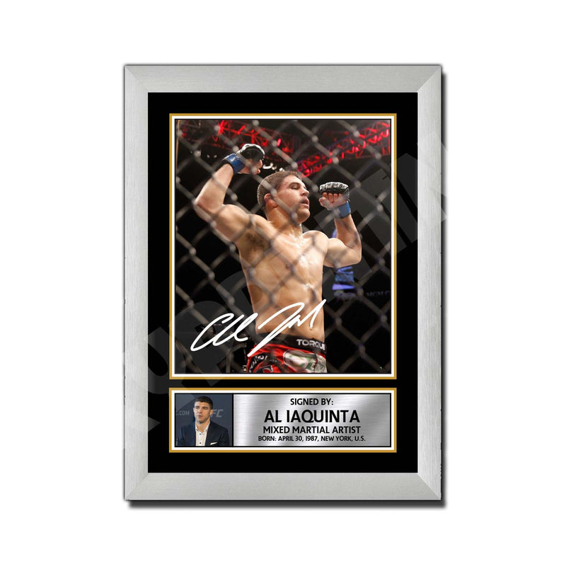 Al Iaquinta Limited Edition MMA Wrestler Signed Print - MMA Wrestling