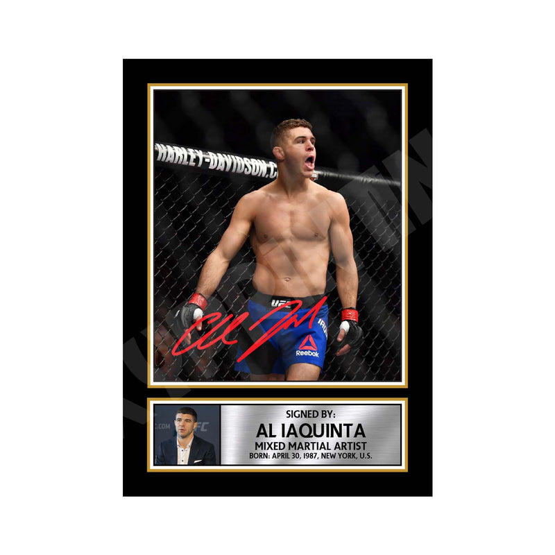 Al Iaquinta 2 Limited Edition MMA Wrestler Signed Print - MMA Wrestling