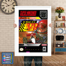 Al Unser Jr Road To The Top Super Nintendo GAME INSPIRED THEME Retro Gaming Poster A4 A3 A2 Or A1