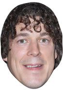 ALAN DAVIES JB - Funny Comedian Fancy Dress Cardboard Celebrity Party Face Mask