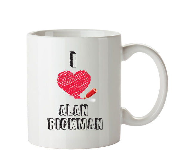 I Love Alan Rickman Celebrity Mug Office Mug – printed mug product image 1