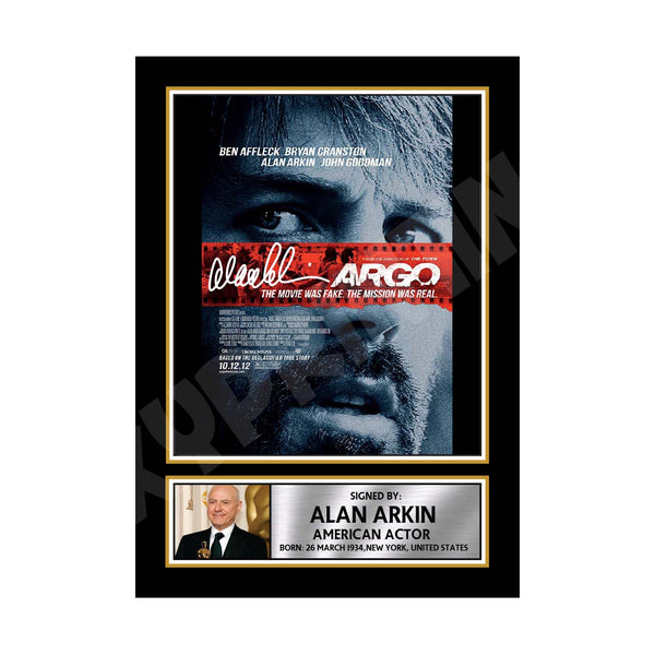 Alan Arkin 3 Movie Printed Signature Print