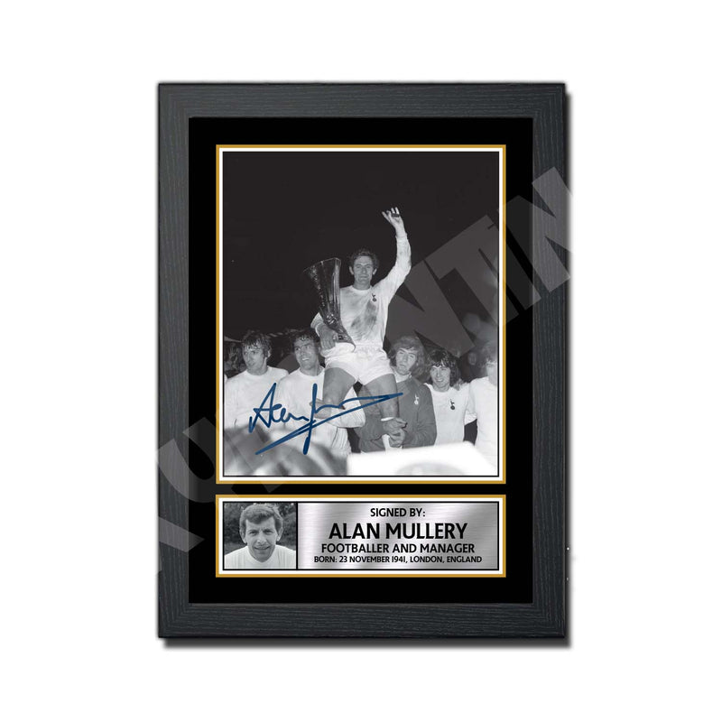 Alan Mullery 2 Limited Edition Football Player Signed Print - Football