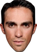 Alberto Contador Cycling Celebrity Face Mask Fancy Dress Cardboard Costume Mask