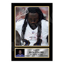Alex Collins 2 Limited Edition Football Signed Print - American Footballer