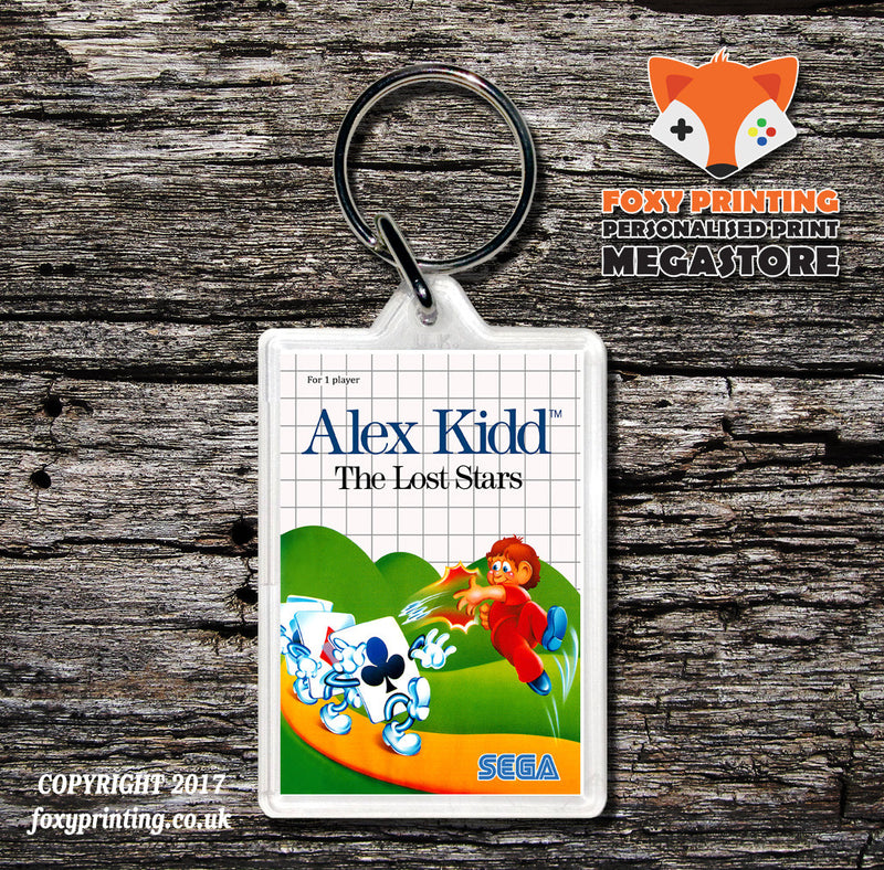 Alex Kidd Lost Stars - Sega Master System Keyring