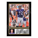 Alex Lewis 2 Limited Edition Football Signed Print - American Footballer