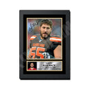 Alex Mack 1 Limited Edition Football Signed Print - American Footballer