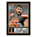 Alex Mack 1 Limited Edition Football Signed Print - American Footballer
