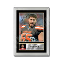Alex Mack 1 Limited Edition Football Signed Print - American Footballer