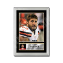 Alex Mack 2 Limited Edition Football Signed Print - American Footballer