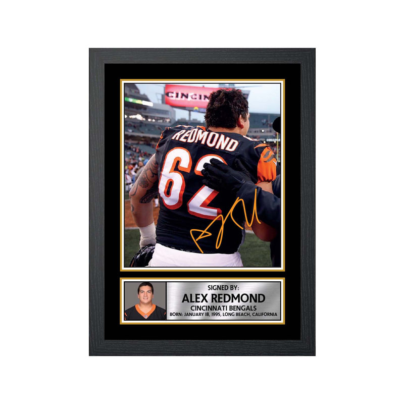 Alex Redmond 2 Limited Edition Football Signed Print - American Footballer