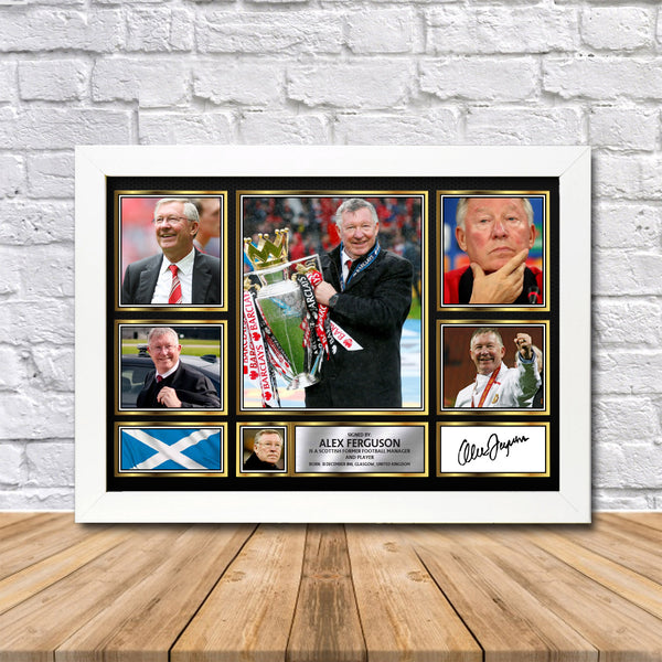 Alex Ferguson Printed Signature Print
