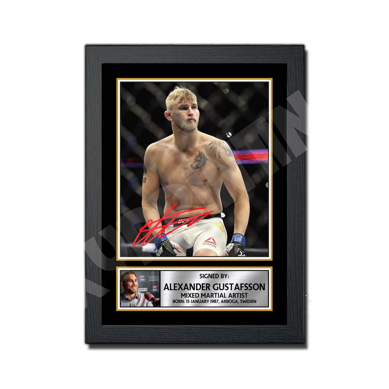 Alexander Gustafsson Limited Edition MMA Wrestler Signed Print - MMA Wrestling