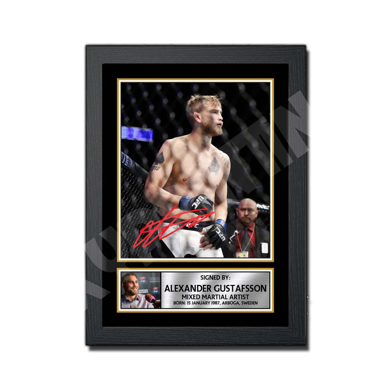 Alexander Gustafsson 2 Limited Edition MMA Wrestler Signed Print - MMA Wrestling