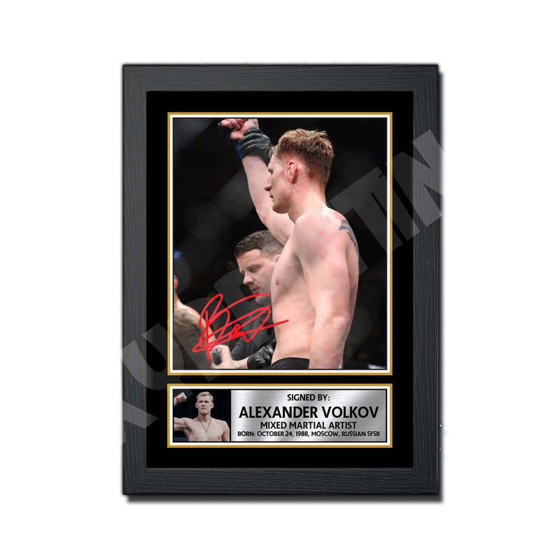 Alexander Volkov Limited Edition MMA Wrestler Signed Print - MMA Wrestling