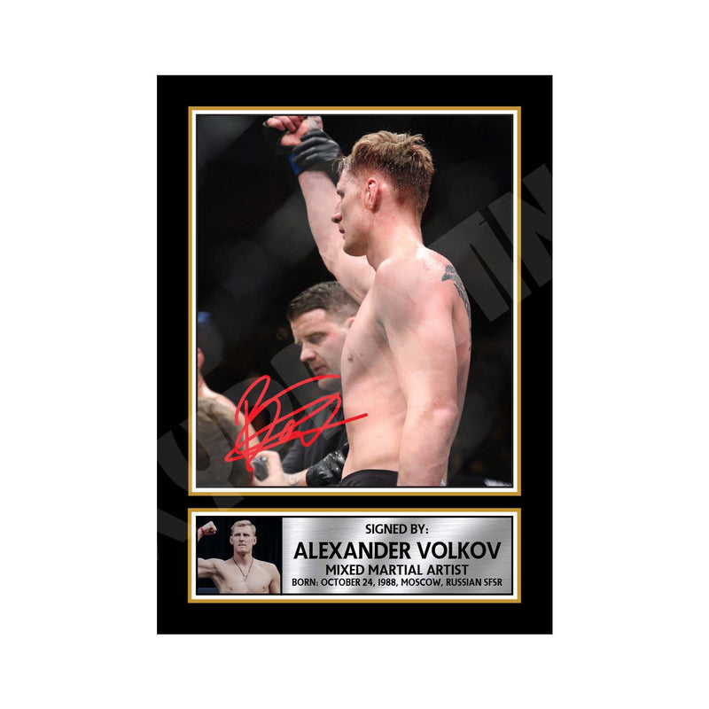 Alexander Volkov Limited Edition MMA Wrestler Signed Print - MMA Wrestling