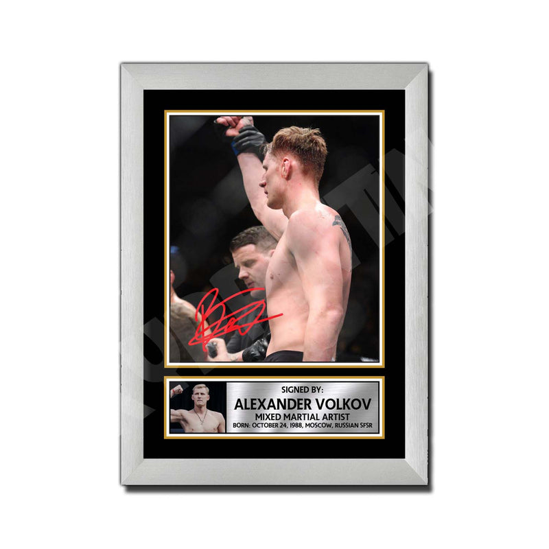 Alexander Volkov Limited Edition MMA Wrestler Signed Print - MMA Wrestling